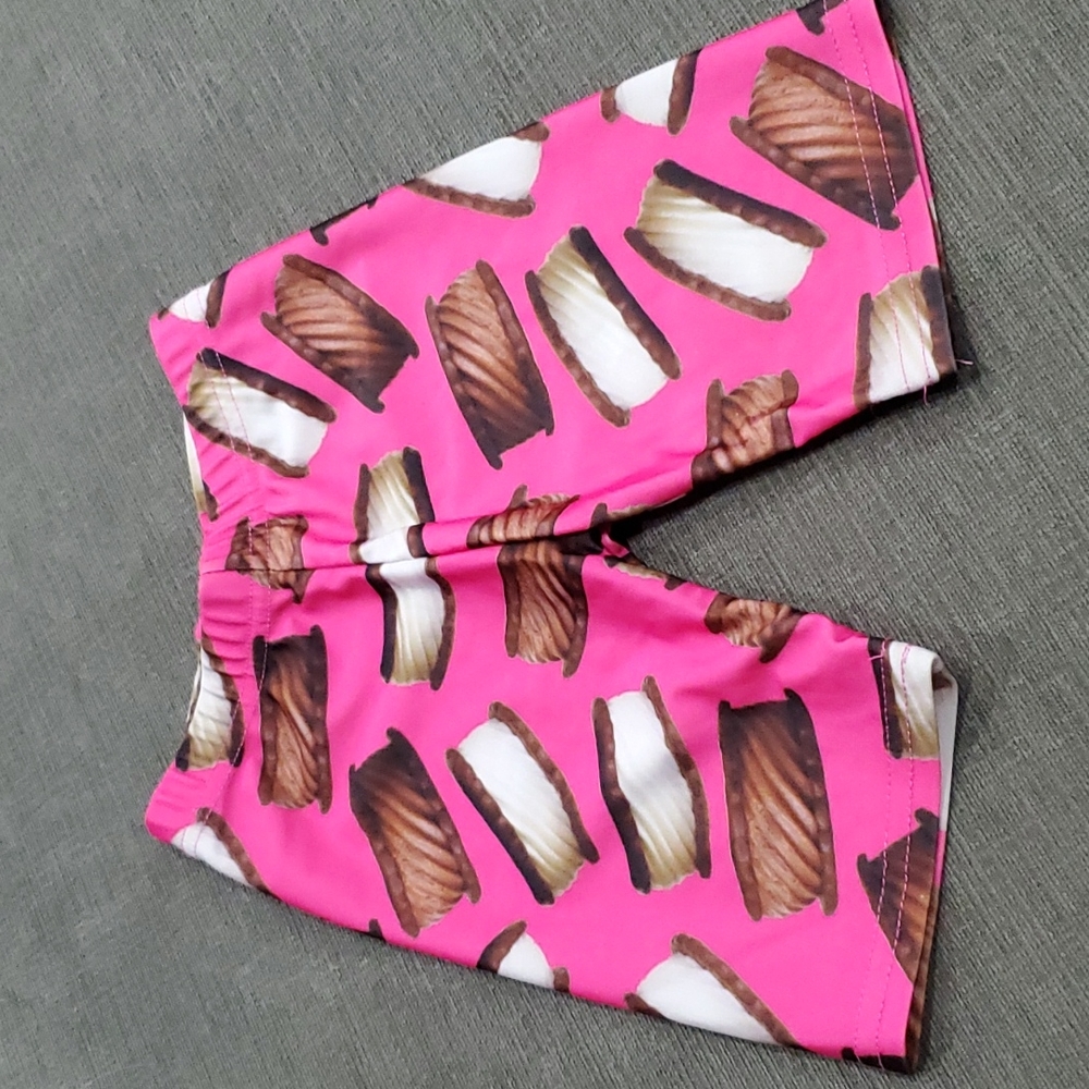 💥50% sale💥Ice cream sandwich stretch bike shorts sz5/6 #b225